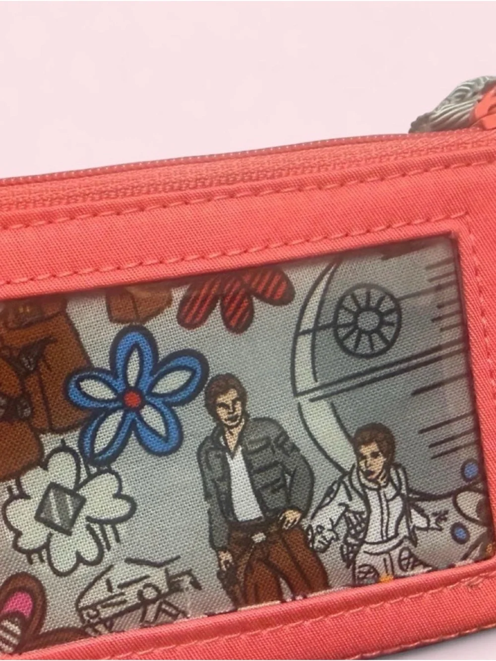 Vera Bradley x Star Wars 'The Message' Pink Zip ID Case